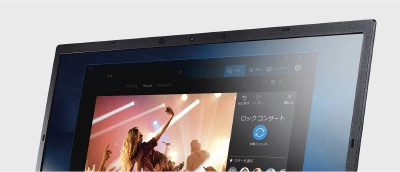 高精細表示の狭額縁フルHD液晶。