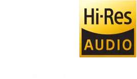 Hi-Res AUDIO ※当社はハイレゾ普及に向け、ハイレゾモデルには、日本オーディオ協会が推奨するこのロゴを冠し、推進しています。