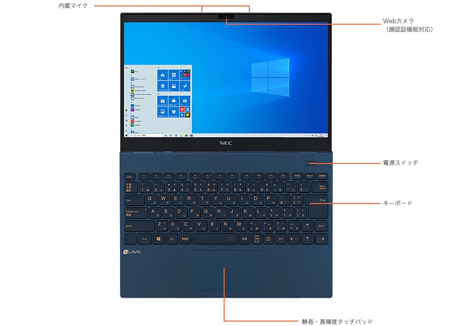 LAVIE Pro Mobile、LAVIE Direct PM 各部の名称・サイズ｜NEC LAVIE ...