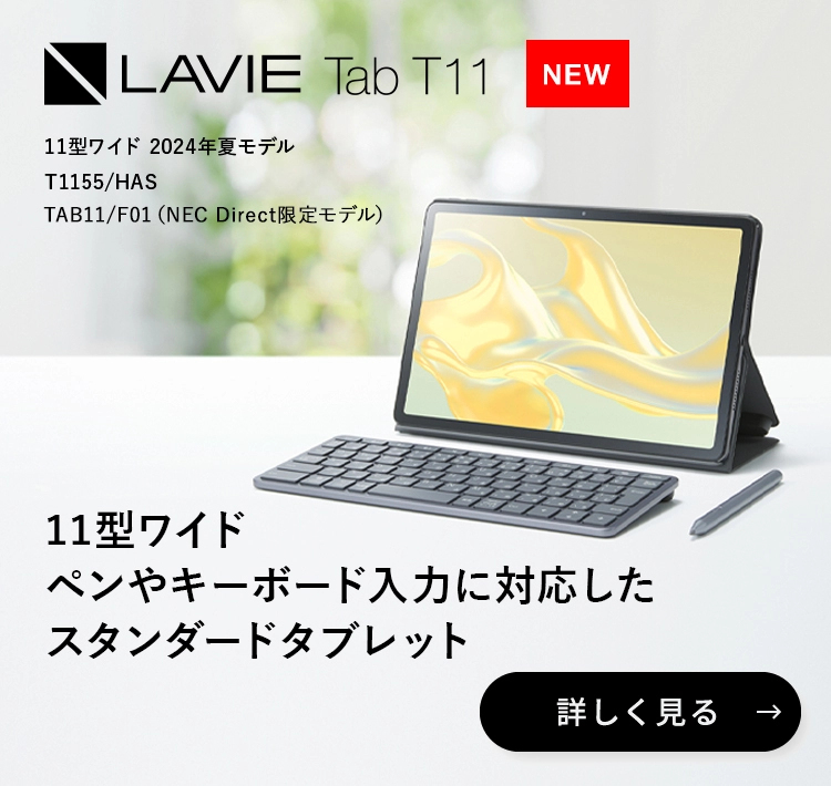 LAVIE Tab T11 スタンダードタブレット 11型ワイド 2024年夏モデル