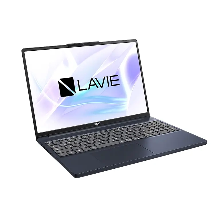 LAVIE Direct N15 Slim(コズミックブルー)正面斜め
