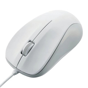 エレコム　USB光学式マウス/3ボタン/ホワイト/ROHS指令準拠