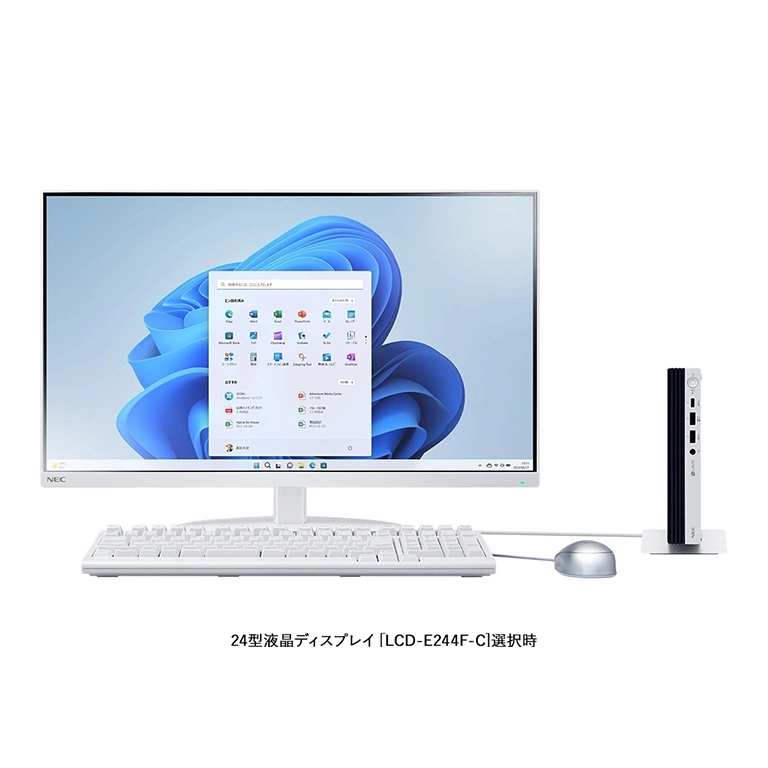 LAVIE Direct DT Slim ディスプレイ付き正面