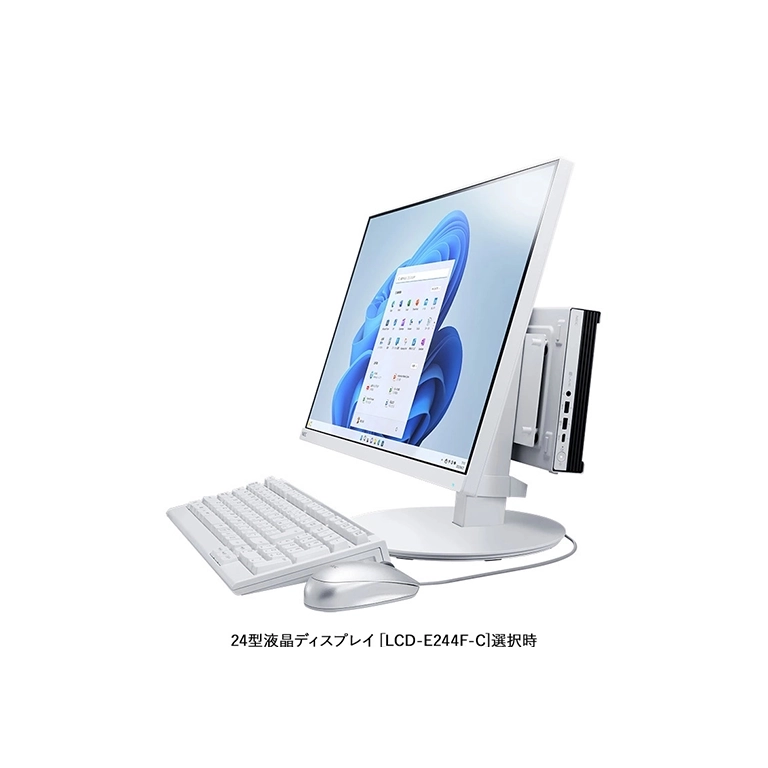 LAVIE Direct DT Slim ディスプレイ付き右側面