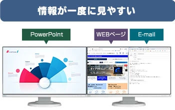 情報が一度に見やすい